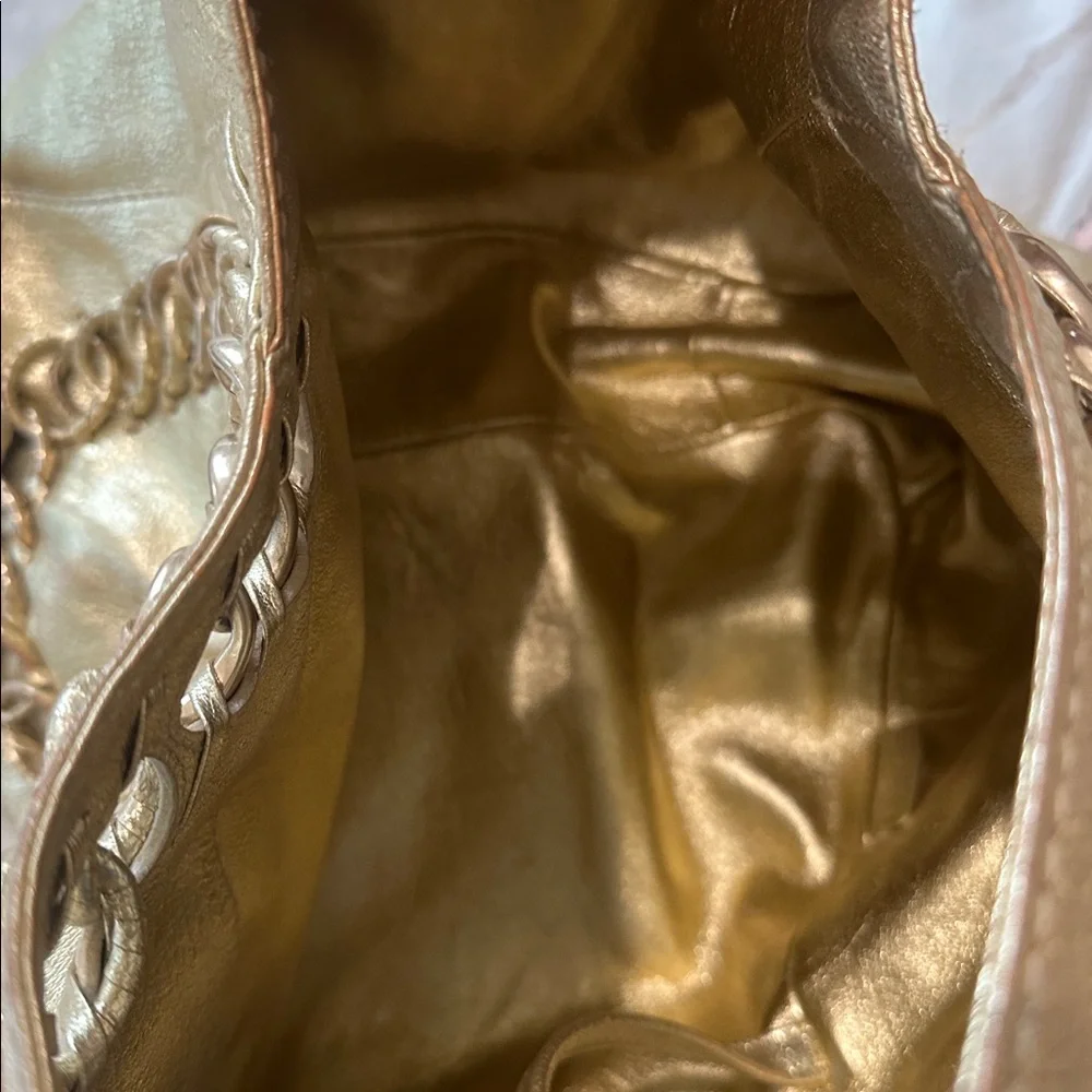 Michael Kors Gold Chain-Embellished Women's Hobo HandBag
